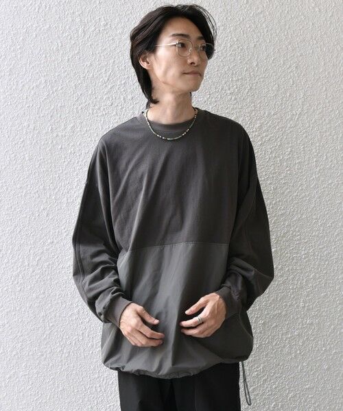 SHIPS / シップス Tシャツ | SHIPS any: カラーミックスコード トーン オン トーン デザイン Tシャツ【a-nylon】◇ | 詳細3