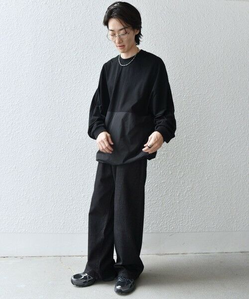 SHIPS / シップス Tシャツ | SHIPS any: カラーミックスコード トーン オン トーン デザイン Tシャツ【a-nylon】◇ | 詳細15