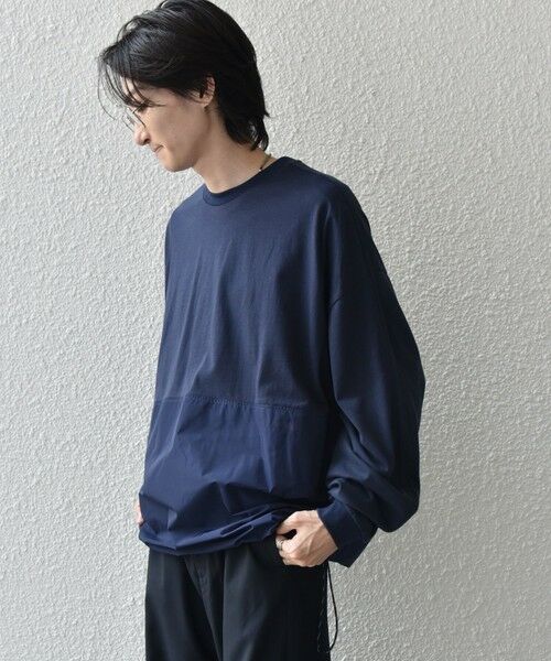 SHIPS / シップス Tシャツ | SHIPS any: カラーミックスコード トーン オン トーン デザイン Tシャツ【a-nylon】◇ | 詳細23