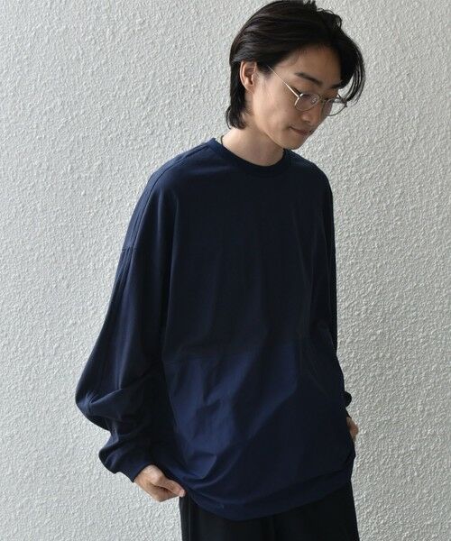 SHIPS / シップス Tシャツ | SHIPS any: カラーミックスコード トーン オン トーン デザイン Tシャツ【a-nylon】◇ | 詳細25