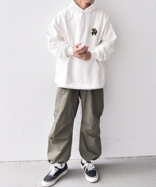 SHIPS / シップス パーカー | SHIPS any: COTTON USA サガラ刺繍 ワンポイント スウェット パーカー (セットアップ対応)◇ | 詳細1