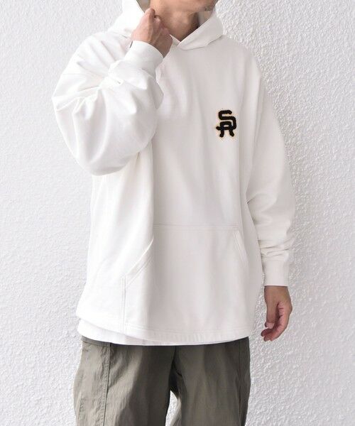 SHIPS / シップス パーカー | SHIPS any: COTTON USA サガラ刺繍 ワンポイント スウェット パーカー (セットアップ対応)◇ | 詳細3