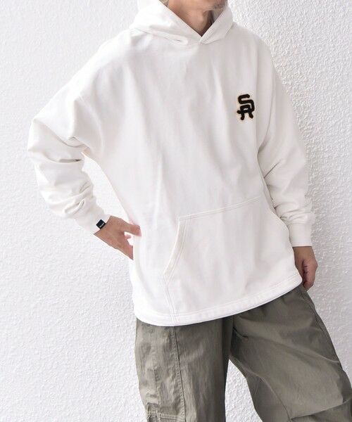 SHIPS / シップス パーカー | SHIPS any: COTTON USA サガラ刺繍 ワンポイント スウェット パーカー (セットアップ対応)◇ | 詳細5