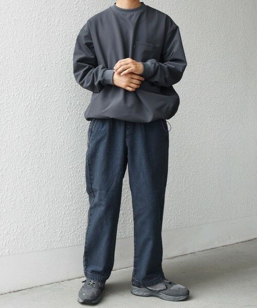 SHIPS / シップス スウェット | SHIPS any:〈洗濯機可能〉ストレッチ 裏起毛 ウォーム アーバン ピステ (セットアップ対応)◇ | 詳細1