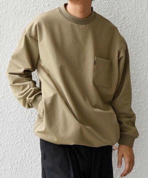 SHIPS / シップス スウェット | SHIPS any:〈洗濯機可能〉ストレッチ 裏起毛 ウォーム アーバン ピステ (セットアップ対応)◇(カーキ)