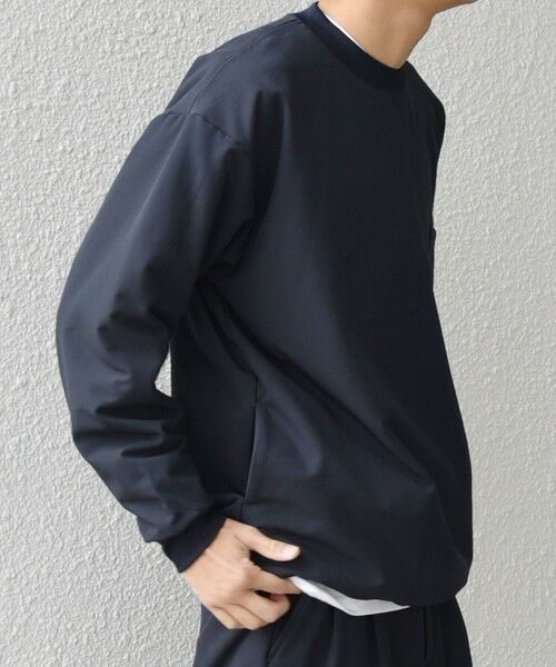 SHIPS / シップス スウェット | SHIPS any:〈洗濯機可能〉ストレッチ 裏起毛 ウォーム アーバン ピステ (セットアップ対応)◇(ダークブルー)