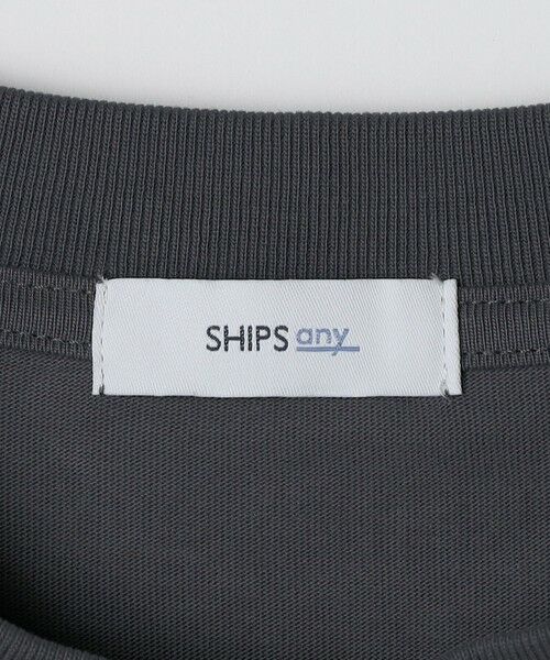 SHIPS / シップス Tシャツ | SHIPS any: オーガニック コットン ワンポイント ロゴ プリント×刺繍 スピンドル Tシャツ(ロンT)◇ | 詳細18