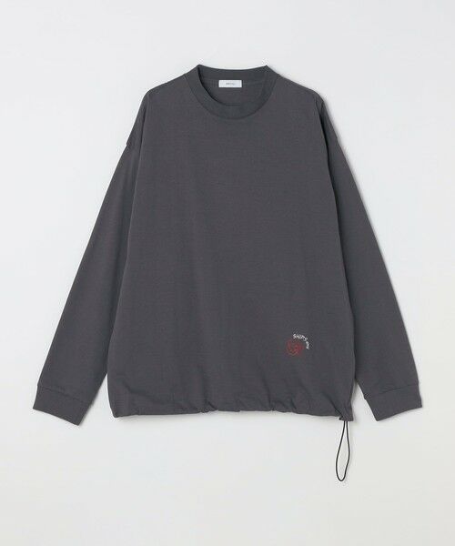 SHIPS / シップス Tシャツ | SHIPS any: オーガニック コットン ワンポイント ロゴ プリント×刺繍 スピンドル Tシャツ(ロンT)◇ | 詳細19