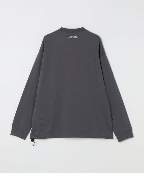 SHIPS / シップス Tシャツ | SHIPS any: オーガニック コットン ワンポイント ロゴ プリント×刺繍 スピンドル Tシャツ(ロンT)◇ | 詳細20