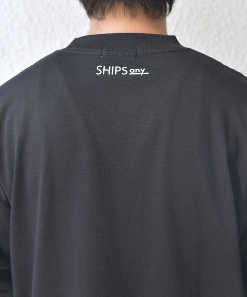 SHIPS / シップス Tシャツ | SHIPS any: オーガニック コットン ワンポイント ロゴ プリント×刺繍 スピンドル Tシャツ(ロンT)◇ | 詳細28