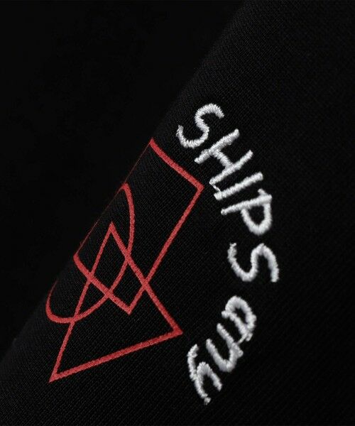 SHIPS / シップス Tシャツ | SHIPS any: オーガニック コットン ワンポイント ロゴ プリント×刺繍 スピンドル Tシャツ(ロンT)◇ | 詳細30