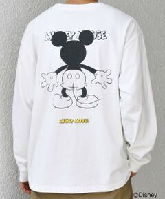 SHIPS / シップス Tシャツ | SHIPS any: /ミッキーマウス/ サイン & ポージング Tシャツ (ロンT)◇