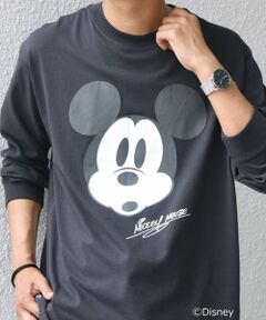 SHIPS / シップス Tシャツ | SHIPS any: /ミッキーマウス/ サイン & ポージング Tシャツ (ロンT)◇