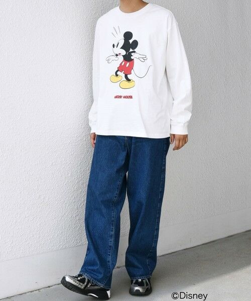 SHIPS / シップス Tシャツ | SHIPS any: /ミッキーマウス/ サイン & ポージング Tシャツ (ロンT)◇ | 詳細1