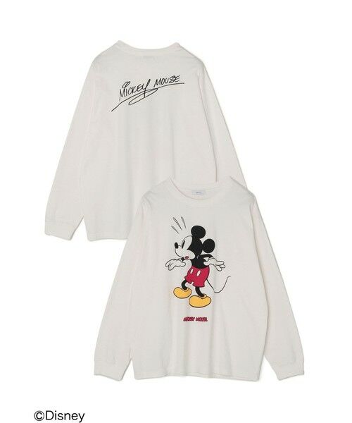 SHIPS / シップス Tシャツ | SHIPS any: /ミッキーマウス/ サイン & ポージング Tシャツ (ロンT)◇ | 詳細7