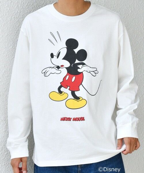 SHIPS / シップス Tシャツ | SHIPS any: /ミッキーマウス/ サイン & ポージング Tシャツ (ロンT)◇ | 詳細3