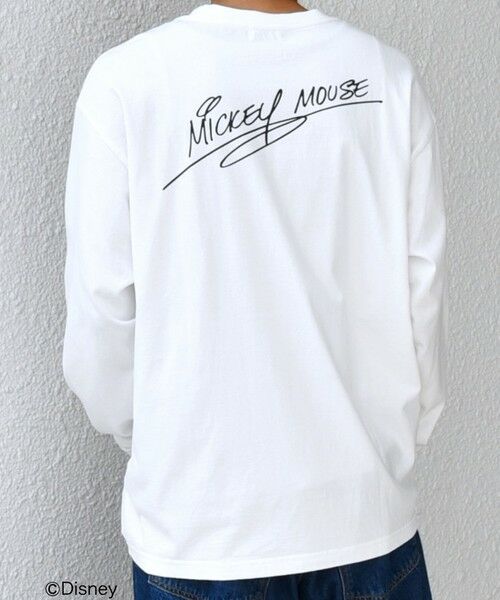 SHIPS / シップス Tシャツ | SHIPS any: /ミッキーマウス/ サイン & ポージング Tシャツ (ロンT)◇ | 詳細5