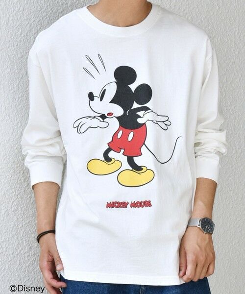 SHIPS / シップス Tシャツ | SHIPS any: /ミッキーマウス/ サイン & ポージング Tシャツ (ロンT)◇ | 詳細6