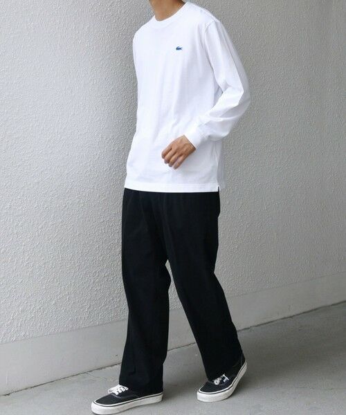 SHIPS / シップス Tシャツ | 【SHIPS any別注】LACOSTE: ワンポイント ピケ クルーネック Tシャツ 25AW (ロンT)◇ | 詳細2