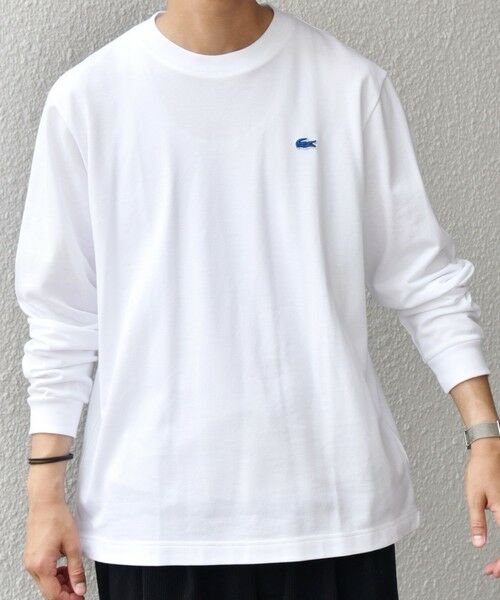 SHIPS / シップス Tシャツ | 【SHIPS any別注】LACOSTE: ワンポイント ピケ クルーネック Tシャツ 25AW (ロンT)◇ | 詳細3
