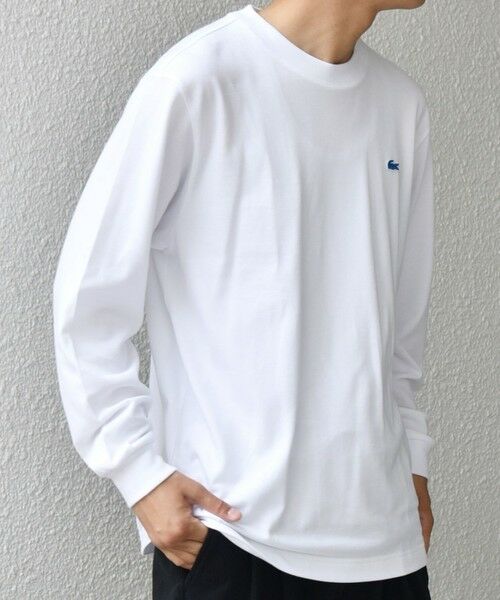 SHIPS / シップス Tシャツ | 【SHIPS any別注】LACOSTE: ワンポイント ピケ クルーネック Tシャツ 25AW (ロンT)◇ | 詳細5