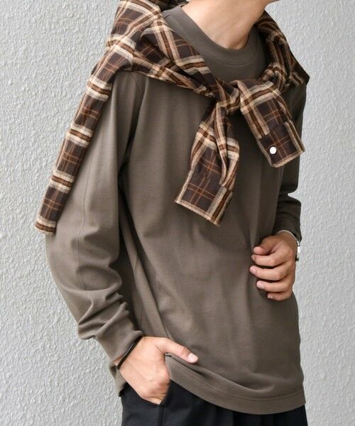 SHIPS / シップス Tシャツ | 【SHIPS any別注】LACOSTE: ワンポイント ピケ クルーネック Tシャツ 25AW (ロンT)◇ | 詳細13