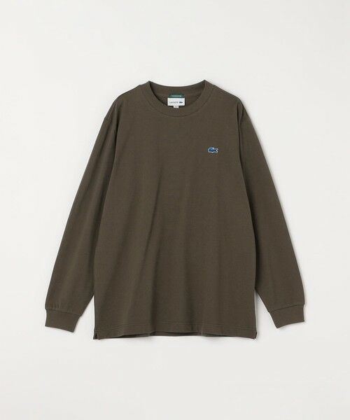 SHIPS / シップス Tシャツ | 【SHIPS any別注】LACOSTE: ワンポイント ピケ クルーネック Tシャツ 25AW (ロンT)◇ | 詳細14