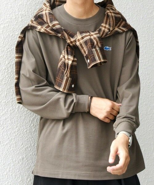 SHIPS / シップス Tシャツ | 【SHIPS any別注】LACOSTE: ワンポイント ピケ クルーネック Tシャツ 25AW (ロンT)◇ | 詳細11