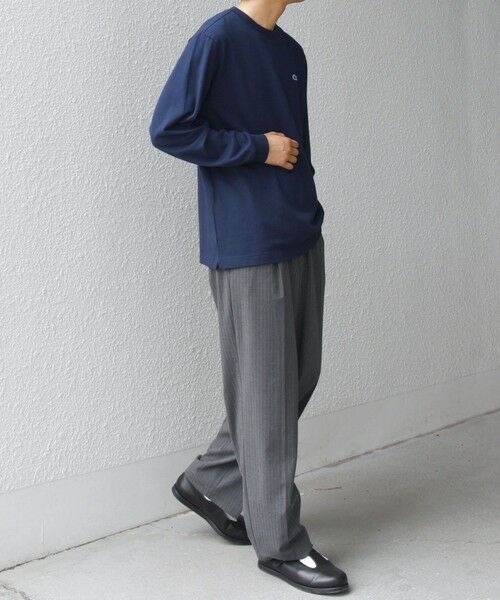 SHIPS / シップス Tシャツ | 【SHIPS any別注】LACOSTE: ワンポイント ピケ クルーネック Tシャツ 25AW (ロンT)◇ | 詳細22