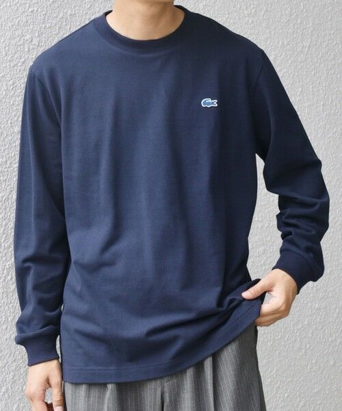 SHIPS / シップス Tシャツ | 【SHIPS any別注】LACOSTE: ワンポイント ピケ クルーネック Tシャツ 25AW (ロンT)◇ | 詳細23