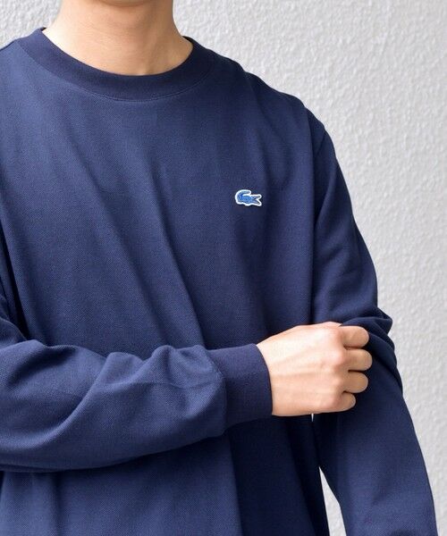 SHIPS / シップス Tシャツ | 【SHIPS any別注】LACOSTE: ワンポイント ピケ クルーネック Tシャツ 25AW (ロンT)◇ | 詳細26