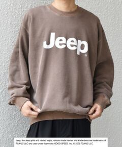SHIPS / シップス スウェット | GOOD ROCK SPEED: ピグメントダイ ジープ ロゴ クラックプリント スウェット◇