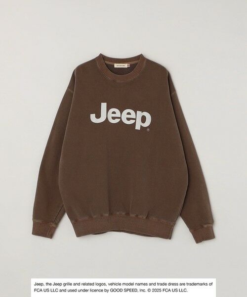 SHIPS / シップス スウェット | GOOD ROCK SPEED: ピグメントダイ ジープ ロゴ クラックプリント スウェット◇ | 詳細18