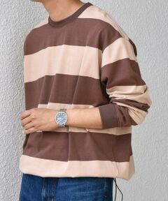 SHIPS / シップス Tシャツ | SHIPS any: ワイド カラー ボーダー スピンドル Tシャツ (ロンT)◇