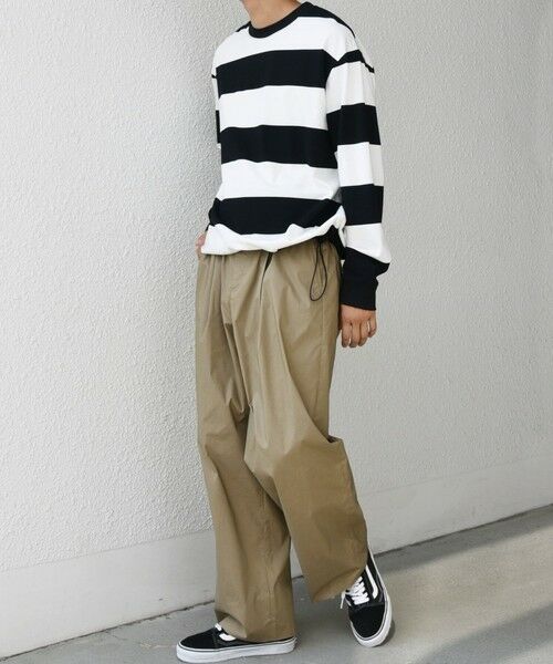 SHIPS / シップス Tシャツ | SHIPS any: ワイド カラー ボーダー スピンドル Tシャツ (ロンT)◇ | 詳細2