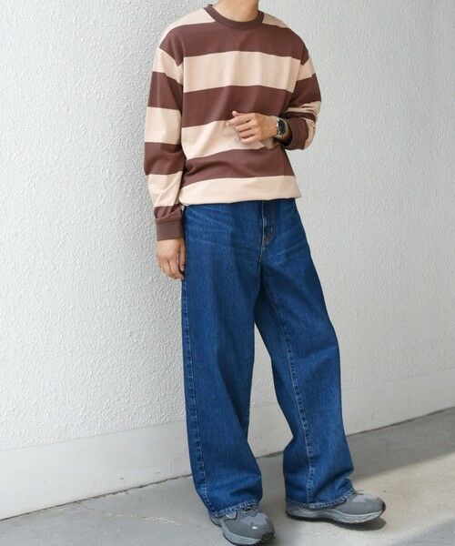 SHIPS / シップス Tシャツ | SHIPS any: ワイド カラー ボーダー スピンドル Tシャツ (ロンT)◇ | 詳細13