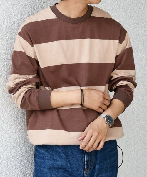 SHIPS / シップス Tシャツ | SHIPS any: ワイド カラー ボーダー スピンドル Tシャツ (ロンT)◇ | 詳細14