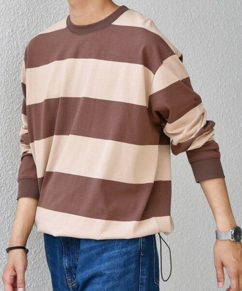 SHIPS / シップス Tシャツ | SHIPS any: ワイド カラー ボーダー スピンドル Tシャツ (ロンT)◇ | 詳細15