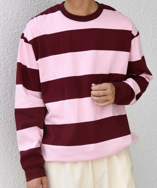 SHIPS / シップス Tシャツ | SHIPS any: ワイド カラー ボーダー スピンドル Tシャツ (ロンT)◇ | 詳細22