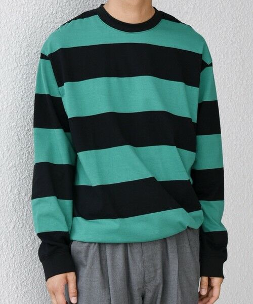 SHIPS / シップス Tシャツ | SHIPS any: ワイド カラー ボーダー スピンドル Tシャツ (ロンT)◇ | 詳細28