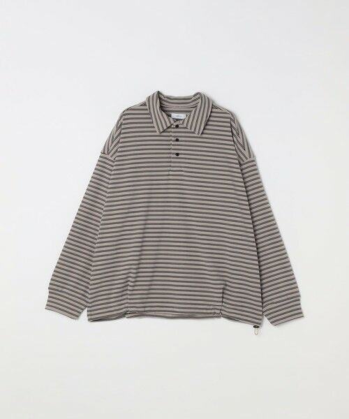 SHIPS / シップス ポロシャツ | SHIPS any: ブラッシュド マルチボーダー ヘムタック スピンドル ポロシャツ◇ | 詳細6