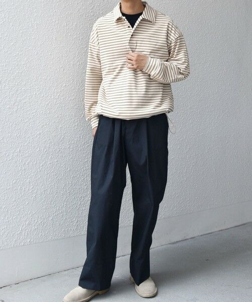 SHIPS / シップス ポロシャツ | SHIPS any: ブラッシュド マルチボーダー ヘムタック スピンドル ポロシャツ◇ | 詳細15