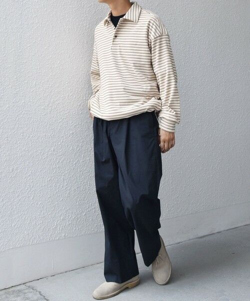 SHIPS / シップス ポロシャツ | SHIPS any: ブラッシュド マルチボーダー ヘムタック スピンドル ポロシャツ◇ | 詳細16