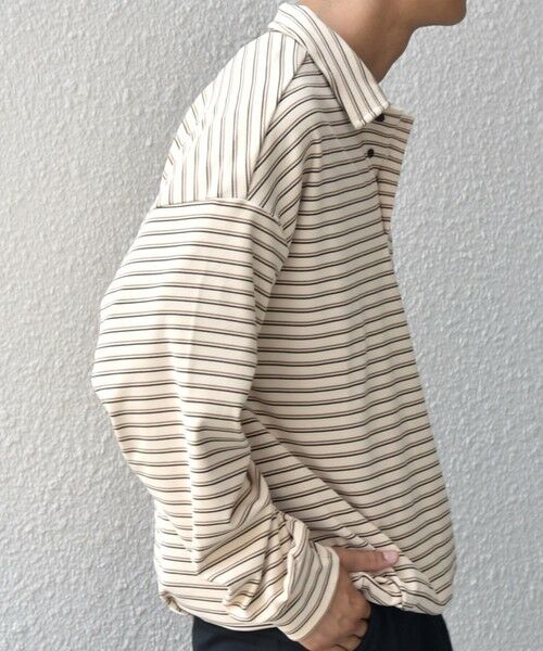 SHIPS / シップス ポロシャツ | SHIPS any: ブラッシュド マルチボーダー ヘムタック スピンドル ポロシャツ◇ | 詳細18