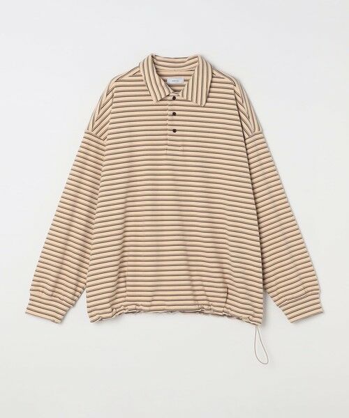 SHIPS / シップス ポロシャツ | SHIPS any: ブラッシュド マルチボーダー ヘムタック スピンドル ポロシャツ◇ | 詳細25