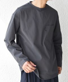 SHIPS / シップス Tシャツ | SHIPS any: SORONA(R) ストレッチ ジャージー スピンドル ポケット Tシャツ (ロンT)◆