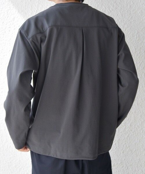 SHIPS / シップス Tシャツ | SHIPS any: SORONA(R) ストレッチ ジャージー スピンドル ポケット Tシャツ (ロンT)◆ | 詳細18