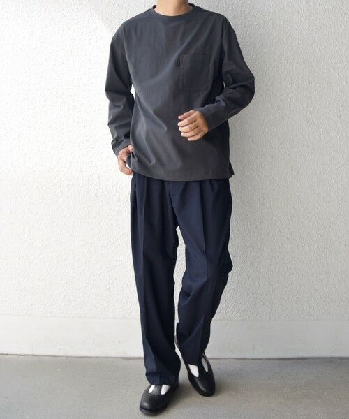 SHIPS / シップス Tシャツ | SHIPS any: SORONA(R) ストレッチ ジャージー スピンドル ポケット Tシャツ (ロンT)◆ | 詳細14