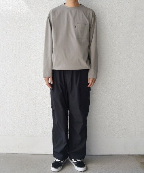 SHIPS / シップス Tシャツ | SHIPS any: SORONA(R) ストレッチ ジャージー スピンドル ポケット Tシャツ (ロンT)◆ | 詳細28