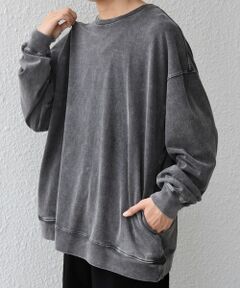 SHIPS / シップス Tシャツ | ONEITA: ケミカルウォッシュ サイド ポケット リラックス Tシャツ(ロンT)